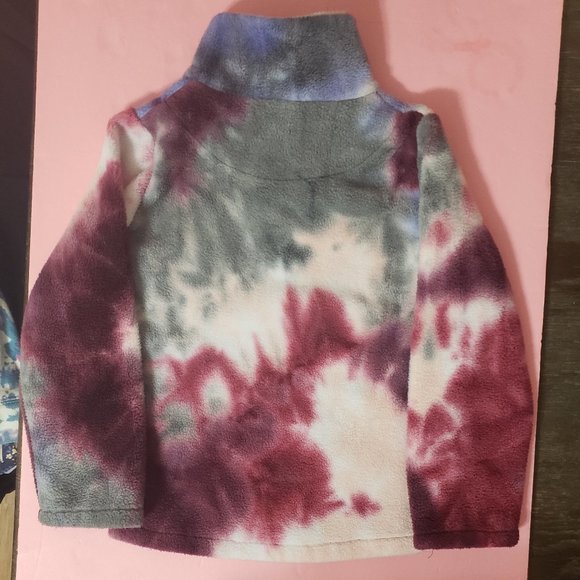 Tie Dye Fleece Zipper Pull over Size L No Brand - Picture 4 of 4